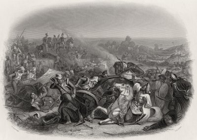 The Battle of Meeanee, Engraved by C.H. Jeens by Edward A. Armitage